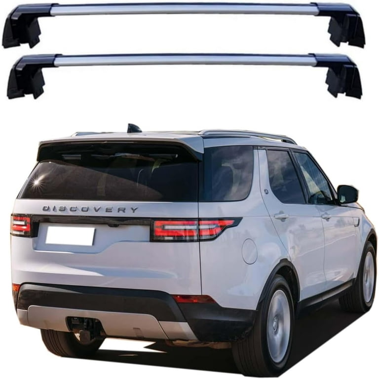 ROKIOTOEX Coyote Roof Rack Crossbars Fits 2017 2025 Land Rover Discovery 5 Not Sport Raised Side Rails Lockable Cross Bars for Cargo Box Bike