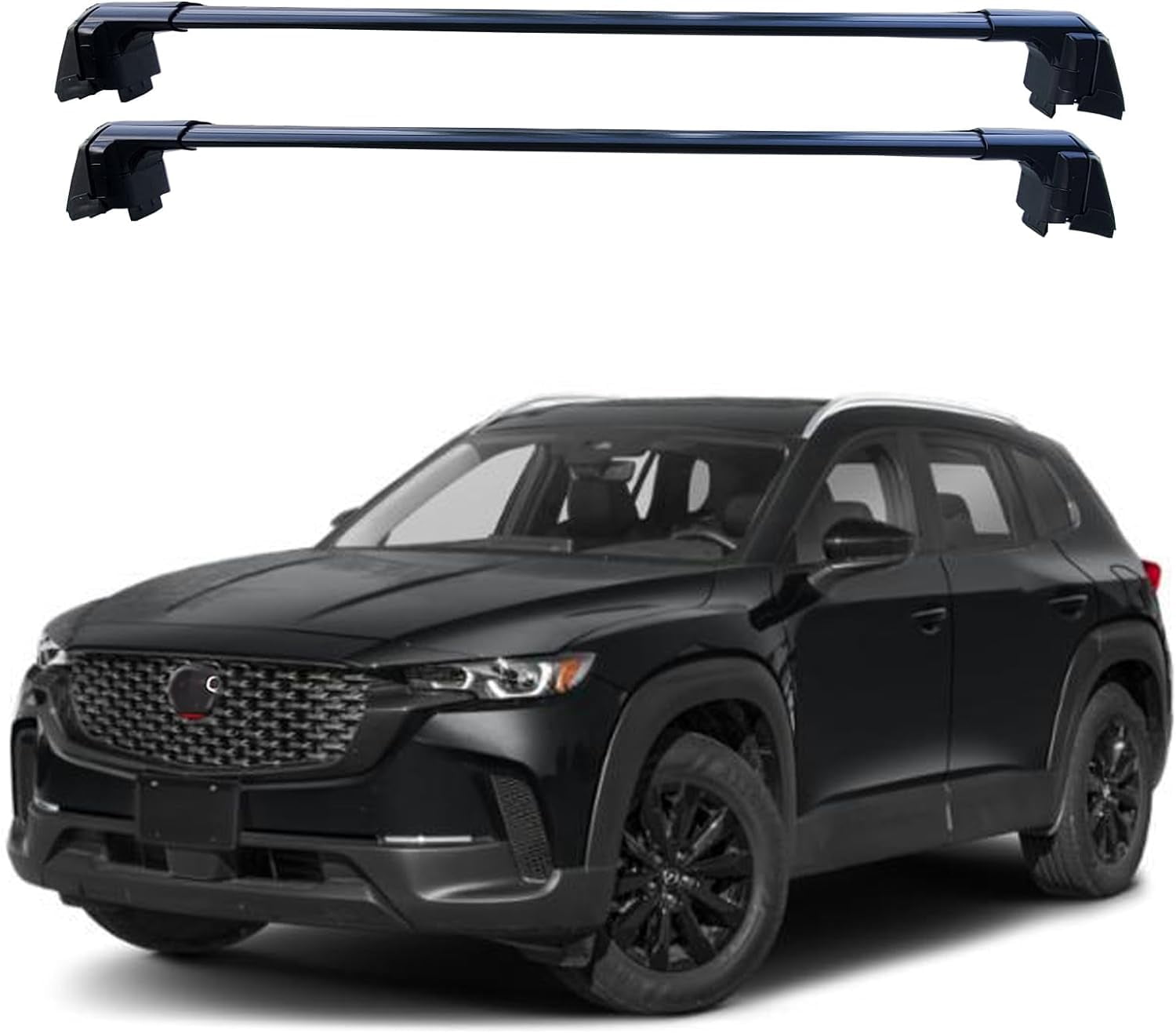 ROKIOTOEX Coyote Roof Rack Crossbars Fits 2023 2025 Mazda CX50 Cx50 Flush Side Rails, Lockable