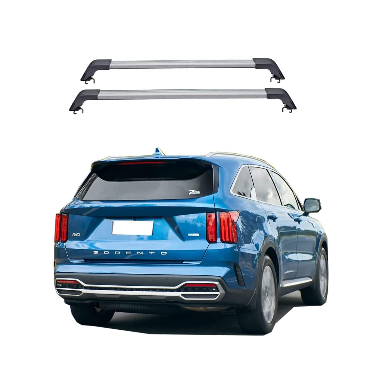 Mazda CX-30 Roof Rack Side Rails (2020-2026) - No Drill Installation, Aluminum, Chrome Finish, 165lb Capacity - View #4