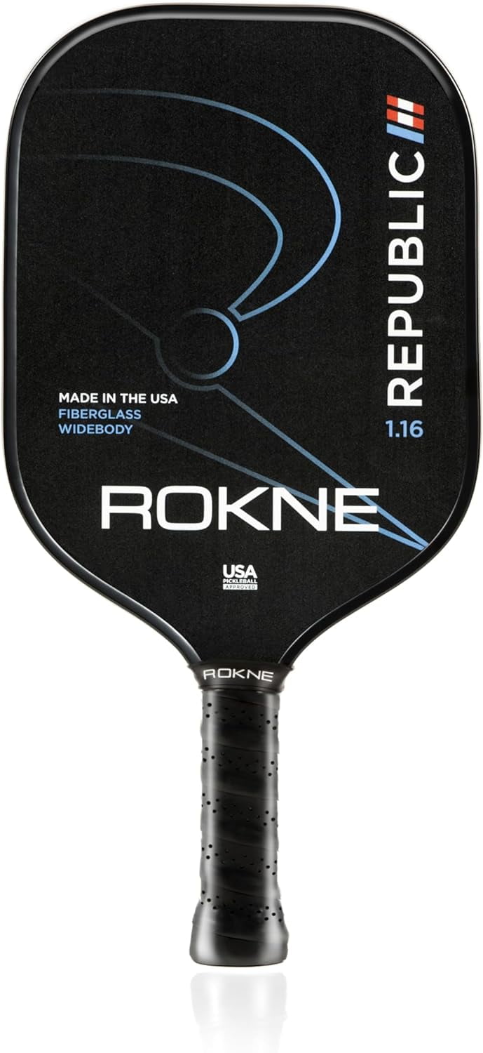 ROKNE Pickleball Republic 1.16 Pickleball Paddle Isotropic Fiberglass Pickle Ball Paddle Pro Grit Texture