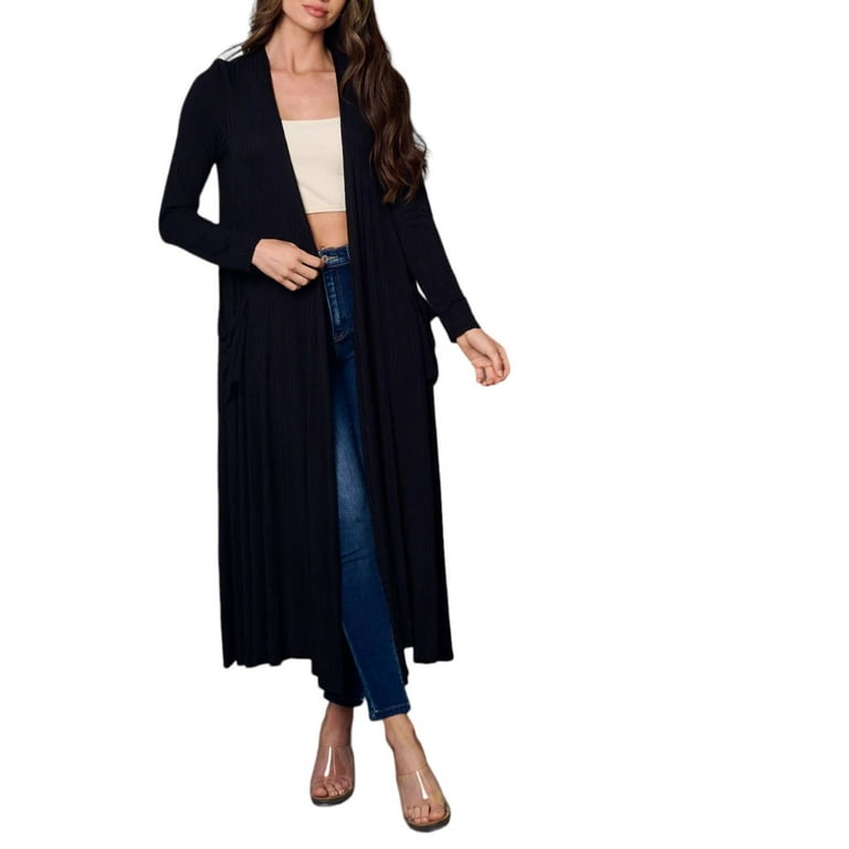 Ankle length hotsell black cardigan