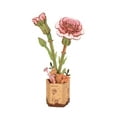 thumbnail image 1 of ROKR 3D Wooden Puzzle Pink Carnation DIY Model Building Kits Artifical Flower Toys for Girls Adults for Thanksgiving & Mother's Day & Valentine's Day & Birthday Gifts, 1 of 9