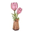 thumbnail image 1 of ROKR 3D Wooden Puzzle Pink Tulip DIY Model Building Kits Artifical Flower Toys for Girls Adults for Thanksgiving & Mother's Day & Valentine's Day & Birthday Gifts, 1 of 7