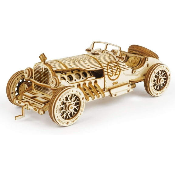 ROKR 3D Wooden Puzzle for Adults-Mechanical Car Model Kits,Unique Gift for Kids on Birthday/Christmas Day(1:16 Scale)