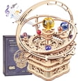 thumbnail image 1 of ROKR Wooden Puzzle - 84 Pieces 3D Mechanical Music Box Kit - Starry Night Series - Creative Gift for Kids, 1 of 7