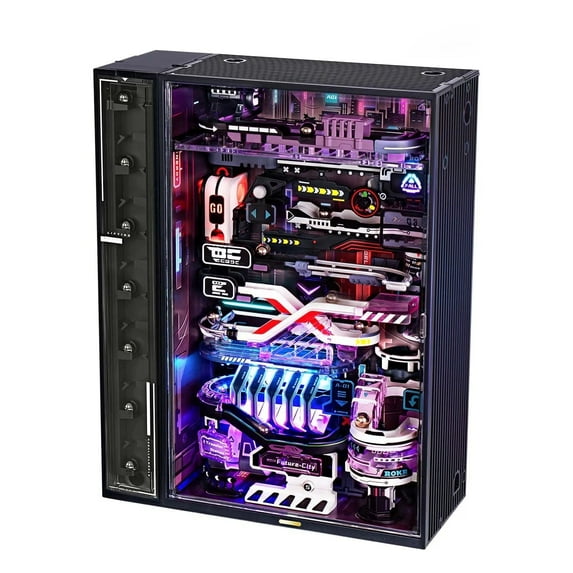 ROKR Building Toy Sets Marble Run Model Kits for Adults, 3D Jigsaw Puzzle DIY Powered Model Kit for Adults and Kids (The Future City)