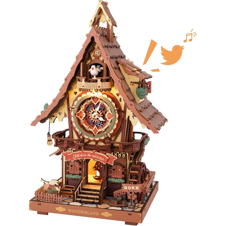 ROKR, Cuckoo Clock, Mechanical, Wooden Puzzle, 3D, Fairytale