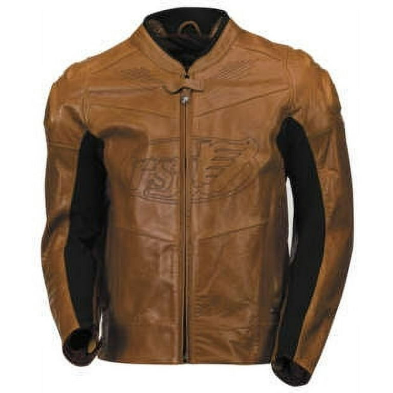 ROLAND SANDS DESIGNS APPAREL Zuma Leather Jacket Timber Brown Md 0801 0239 5453