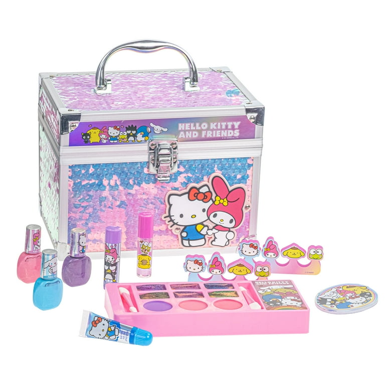 Hello Kitty and Friends Cosmetic Beauty Train Case, Lip, Nail