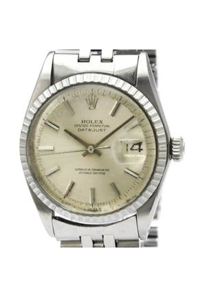 Pre-Owned ROLEX Datejust 1603 Stainless Steel Automatic Mens Watch Vintage