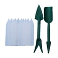 thumbnail image 1 of ROLKFUK 2-Piece Gardening Hand Tools Set, Plastic Trowel and Transplanter with Stand-Up Design & Plant Labels for Indoor Potting, Container Herb Succulent Care, 1 of 7