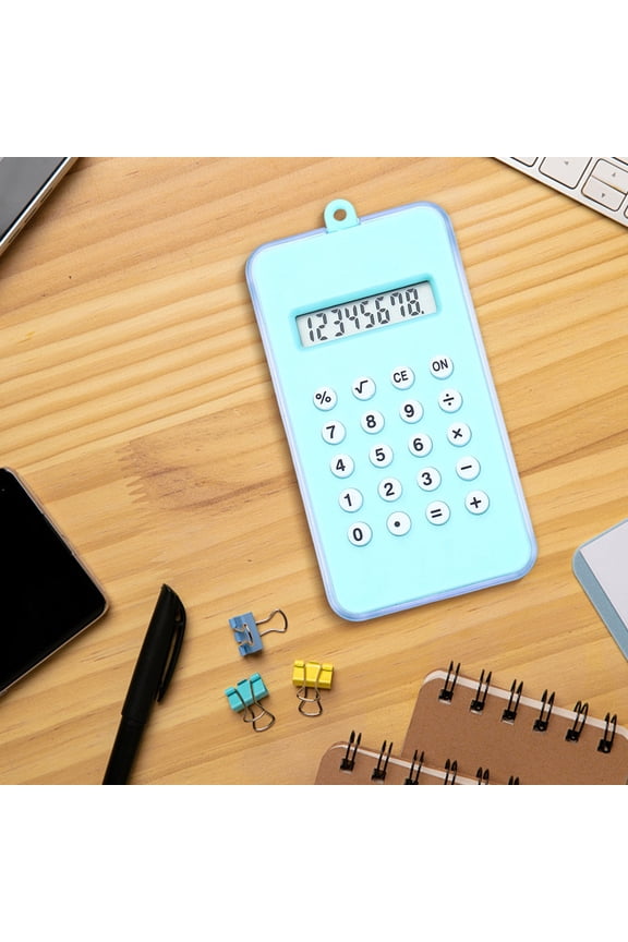 2-in-1 Keychain Calculator with Maze Game, Mini 8-Digit Portable Handheld, Basic Arithmetic Travel Calculator for Sch-ool Office