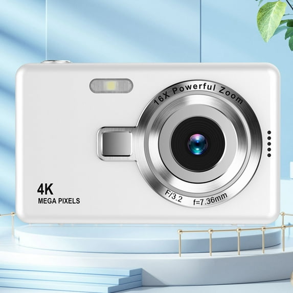 ROLKFUK Digital Camera-HD 1080p/720p Camcorder,Night Vision Video Recorder,Kids Camera 6-12,Portable Pocket Mini,SD Card,on Save,for Gifts