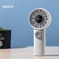 thumbnail image 1 of ROLKFUK Foldable Portable Handheld Fan 100 Speeds, LED Digital Display Rechargeable Mini USB Fan with Lanyard, Quiet Personal Cooling Fan for Travel Office Outdoor, 1 of 5