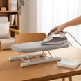 thumbnail image 1 of ROLKFUK Foldable Sleeve Ironing Board, Portable Mini Compact 0.44lbs Neutral Gray Ironing Board for Cuffs, Collars, Ba-by Clothes, Travel, Small Space & Home Craft Use, 1 of 6