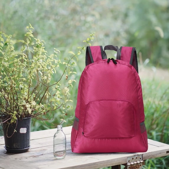 ROLKFUK Foldable Travel Backpack Lightweight Packable Water Resistant Hiking Daypack Folds into Small Pouch