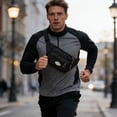 thumbnail image 1 of ROLKFUK Mens Canvas Fanny Pack Waist Pack Multi-pocket Travel Hiking Belt Bag Hands Free Lightweight, 1 of 6