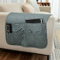 ROLKFUK Organizing Racks Bedside & Sofa Hanging Caddy - Non-Slip Multi-Pocket Polyester Storage Organizer, Dark Gray