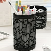 ROLKFUK Organizing Racks Round Mesh Makeup Brush Organizer, Nylon Large Capacity Makeup Bag - Breathable, Multi-Purpose Cosmetic Storage for Travel & Daily Use, Black Beauty Tool Organizer