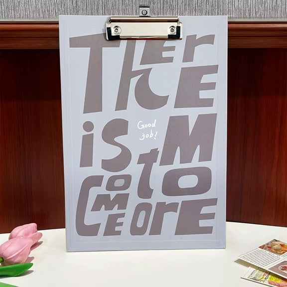 ROLKFUK Plastic A4 Clipboard with Metal Clip - Light Blue, Portable Clipboard for Office, Sch-ool, Restaurant - Writing Board for Documents, Orders, Notes