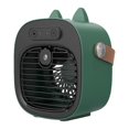 thumbnail image 1 of ROLKFUK Portable Desktop Fan with Humidifier, 3-Speed Quiet USB Rechargeable Personal Air Cooler for Home Office Bedroom Travel, 1 of 7
