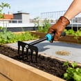 thumbnail image 1 of ROLKFUK Steel Hand Rake, 5-Tine Garden Tool for Weeding & Cultivating, Compact for Container Indoor Outdoor Potting Raised Beds, Ergonomic Non-Slip Grip, 1 of 6
