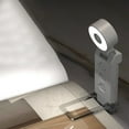 thumbnail image 1 of ROLKFUK USB Rechargeable Book Light, Clip On LED Reading Light with Dimmable Brightness, Portable Mini Eye-Friendly Book Light for Reading in Bed, Travel - White, 1 of 9