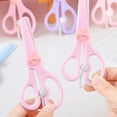 thumbnail image 1 of ROLKFUK ki-ds Safe Paper Cutter, Cute Cartoon Craft Cutter for Child-ren, Safety No Sharp Edges, Plastic Handheld Cutter for Journal Stickers, Art Projects & Sch-ool Crafts, Pink, 1 of 6