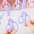 thumbnail image 1 of ROLKFUK ki-ds Safety Scissors, Cute Cartoon Toddler Craft Scissors, Safe Rounded Edge, Lightweight Portable, Multi-Functional for Paper Cutting, Journal Stickers, Art Projects - 1 Pc, 1 of 6