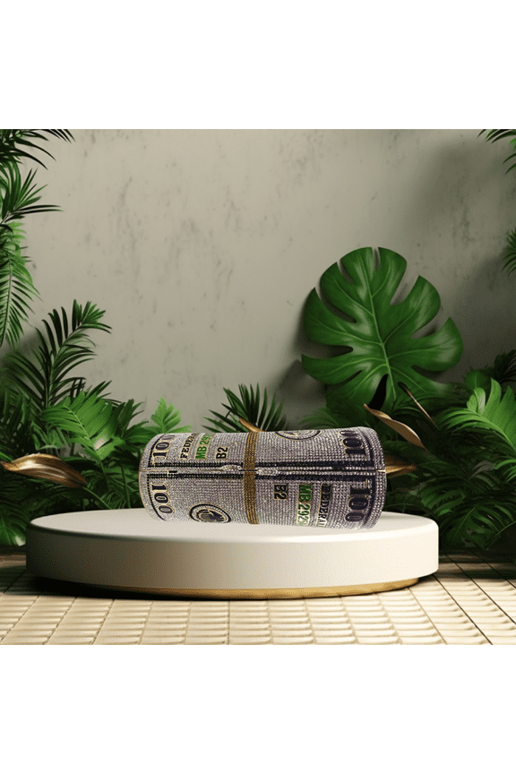 ROLLED DOLLAR CLUTCH