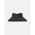 thumbnail image 1 of Time and Tru Women's Packable Straw Visor Hat, Black, 1 of 3