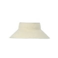 thumbnail image 1 of Time and Tru Women's Packable Straw Visor Hat, White, 1 of 3