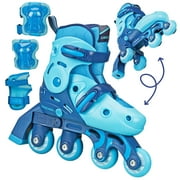 Roller Derby Boys Switch 2-in-1 Combo Adjustable Skate Size Medium (13-3) with Protective