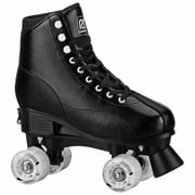 ROLLER DERBY YOUTH ADULT CUSTOM FIT QUAD ROLLER SKATES - SIZE 7-10 - BLACK