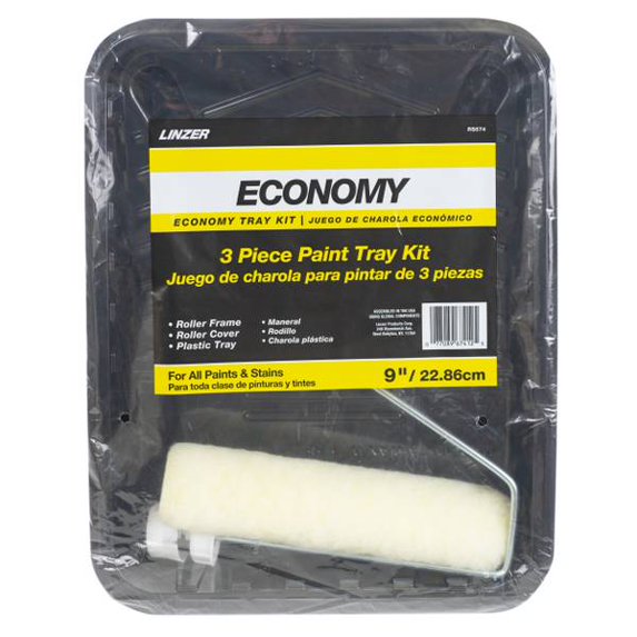 ROLLER TRAY KIT 3PC PLSTC 9IN