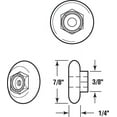 thumbnail image 1 of ROLLER SHOWR DOOR7/8"OVL (Pack of 1), 1 of 2
