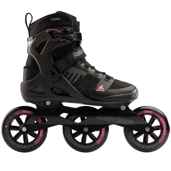 ROLLERBLADE Adult Female Macroblade 110 3WD W Inline Skates, Color: Black/Orchid, Size: 8.5
