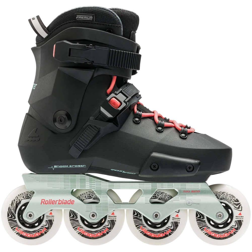 ROLLERBLADE Adult Female Twister XT W Black/Mint Skates, Size: 7/7.5