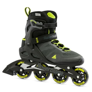 ROLLERBLADE Adult Male Macroblade 80 Black/Lime Fitness Inline Skates, Size: 305 (071006001A1-305)