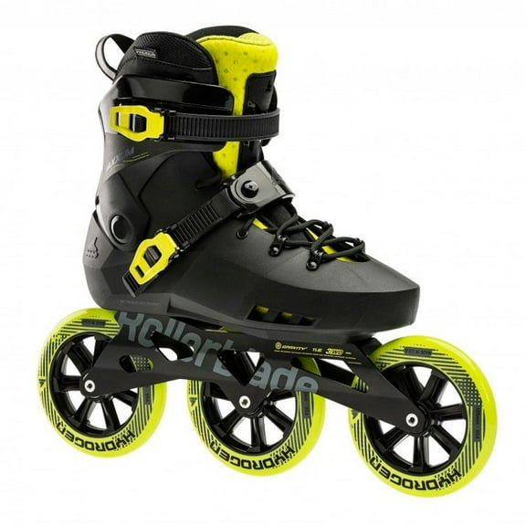 ROLLERBLADE Adult Male Maxxum 125 Inline Skates, Color: Black/Lime, Size: 9