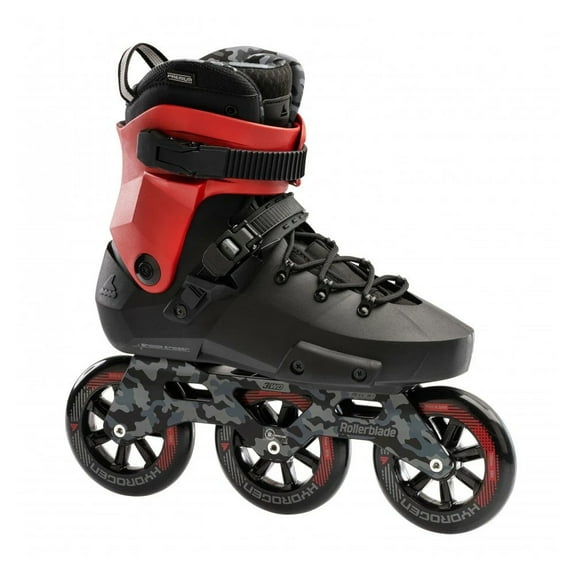 ROLLERBLADE Adult Unisex Twister 110 Inline Skates, Color: Black/Red, Size: 9/9.5