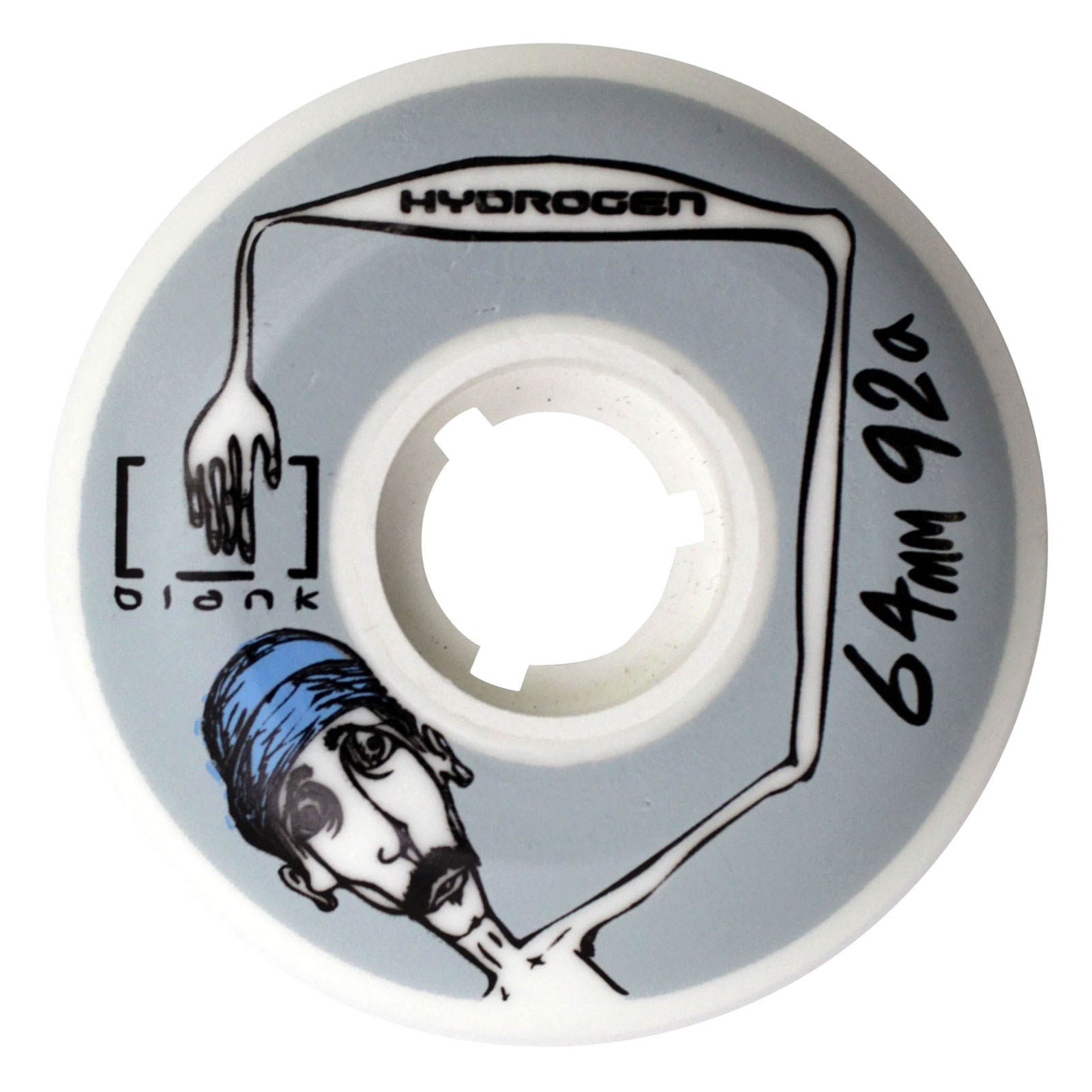 ROLLERBLADE Hydrogen Blank 64/92A 4Pcs Gray Wheels (06844400101)