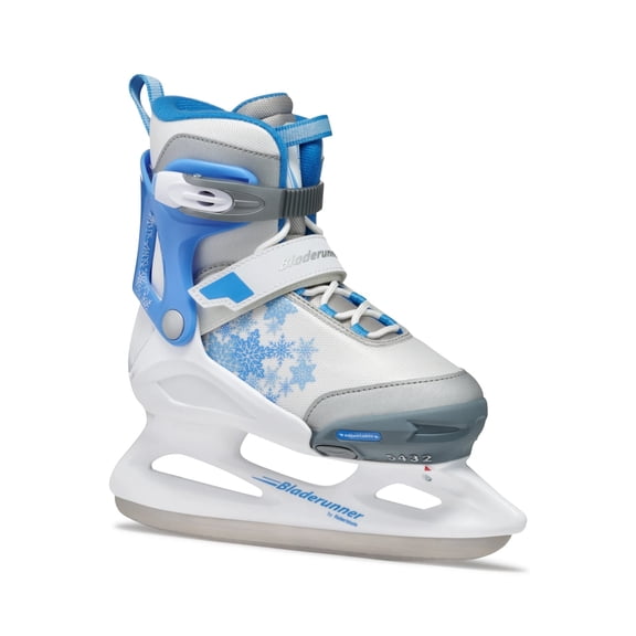 ROLLERBLADE Kid's Bladerunner Micro Ice G White/Blue Skates, Size: 05-08