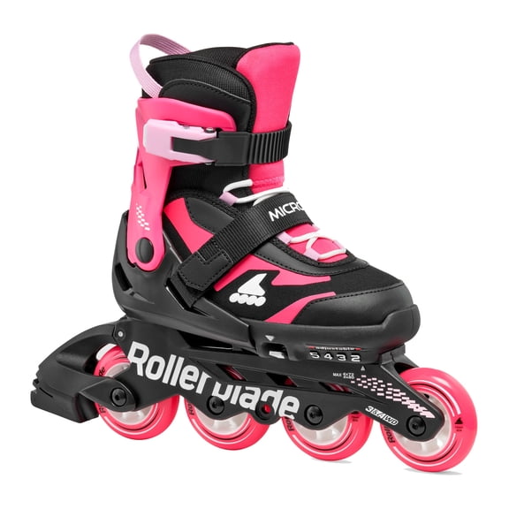 ROLLERBLADE Kids' Microblade Black/Pink Skates, Size: 11J-1 (86B0751530NJ02-11J-1)
