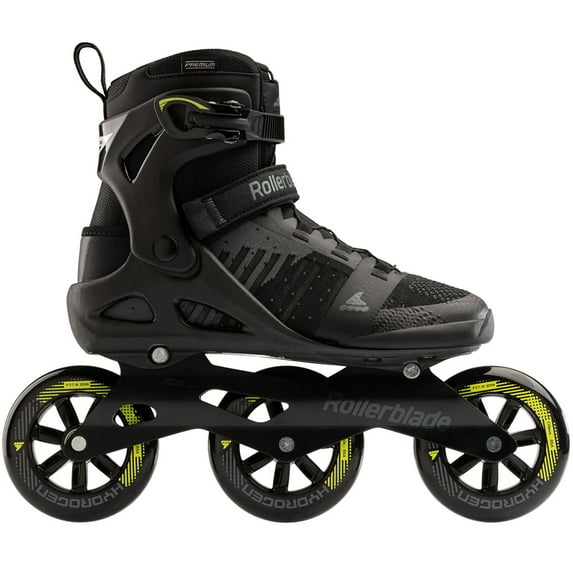 ROLLERBLADE MACROBLADE 110 3WD, Color: Black/Lime, Size: 11 (072204001A1-11)