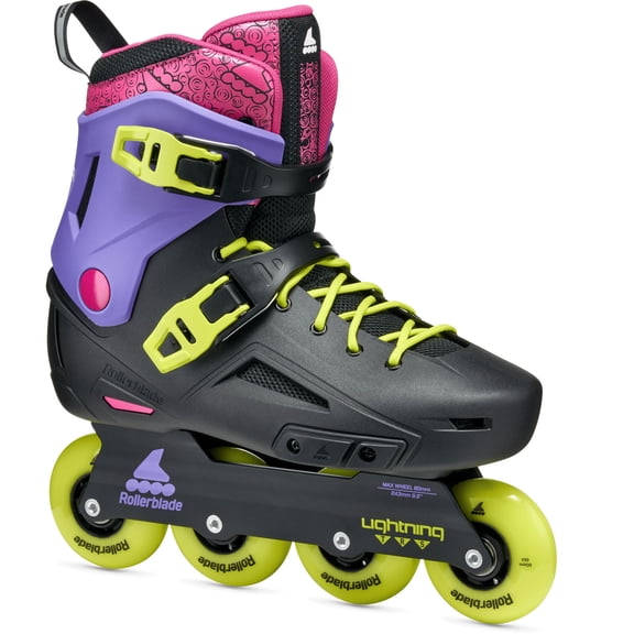 ROLLERBLADE Men's Lightning TRS Inline Skates, Color: Black/Purple/Pink, Size: 11/11.5 (86B0760170NZ11-11/11.5)