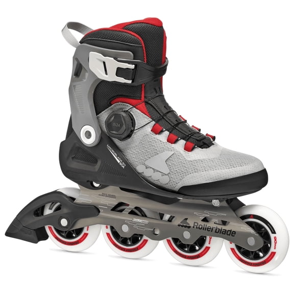 ROLLERBLADE Men's Macroblade 90 BOA Inline Skates, Color: Black/Gray/Red, Size: 12/12.5