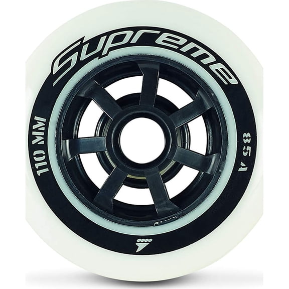 ROLLERBLADE Supreme 110/85A 6pc White ST Wheels (06950300101)