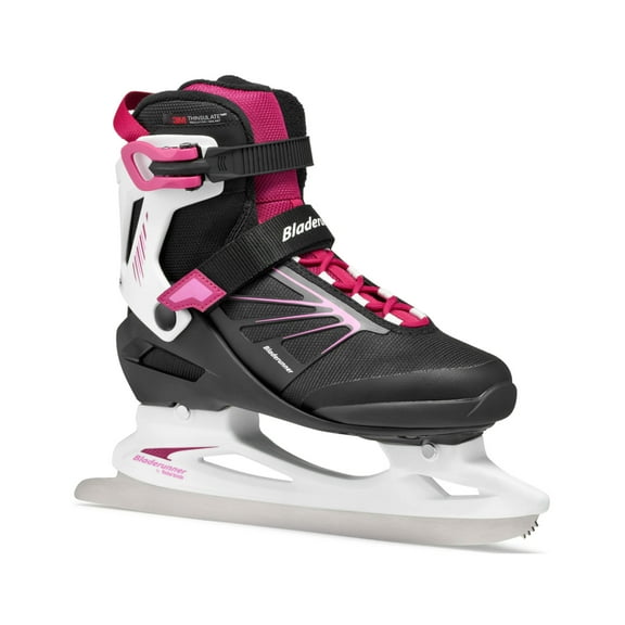 ROLLERBLADE Women's Bladerunner Igniter XT Black/Fuchsia Ice Skates, Size: 7