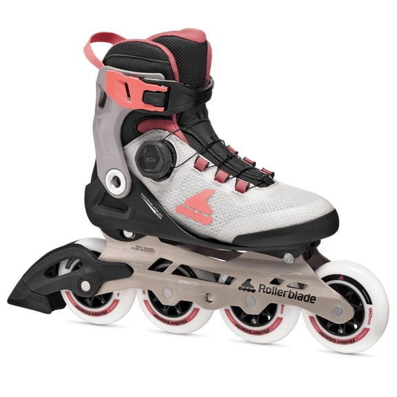 ROLLERBLADE Women's Macroblade 90 Gray/Amethyst Rose Inline Skates, Size: 7/7.5
